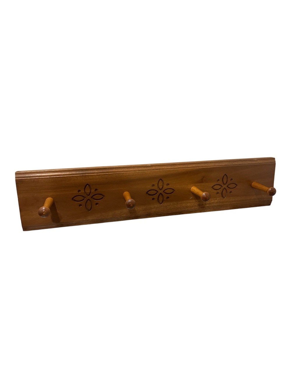 Vintage Longaberger Wooden 4 Peg Coat Rack – Cottagecore Farmhouse Cozy Country